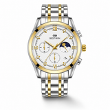 Bestwin Two Tone Black Chronograph Watch