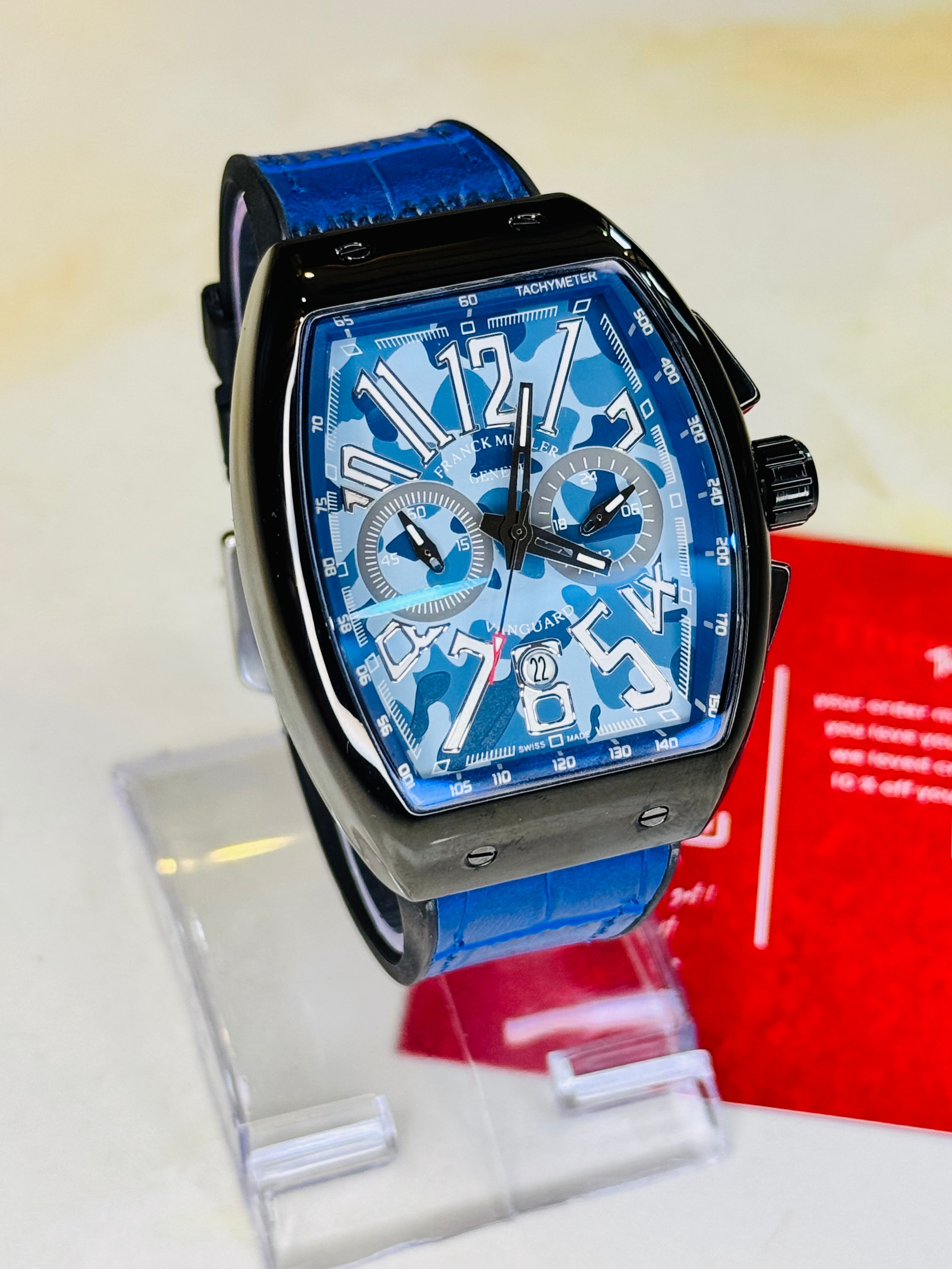 Blue Camo Chronograph Frank Muller Watch