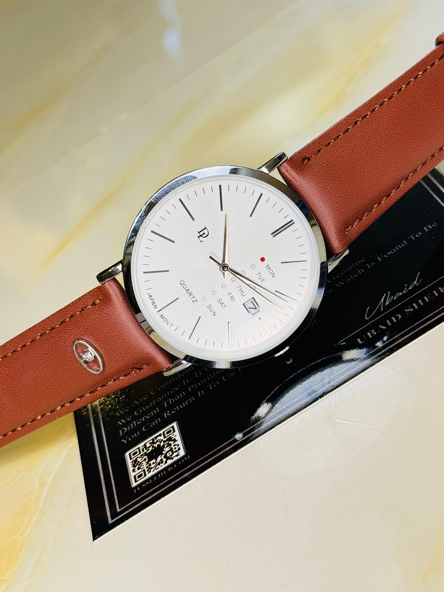 DL Mentor Premium Day Date Watch