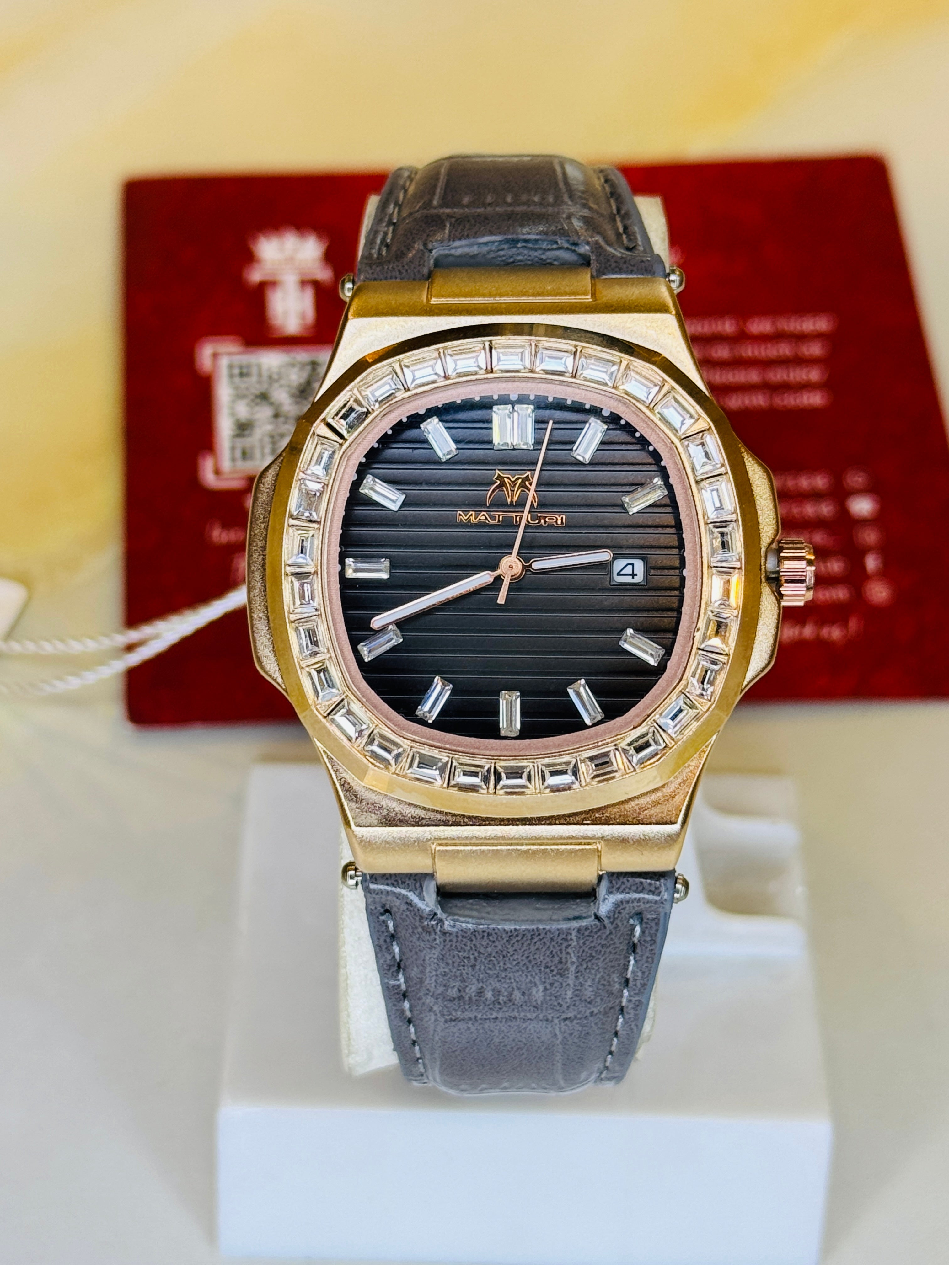 Matturi Ash Copper Zircon Watch