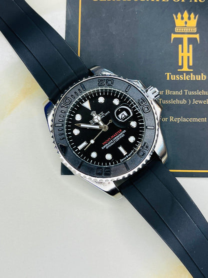Black Silver Yatchmaster Oyster Watch