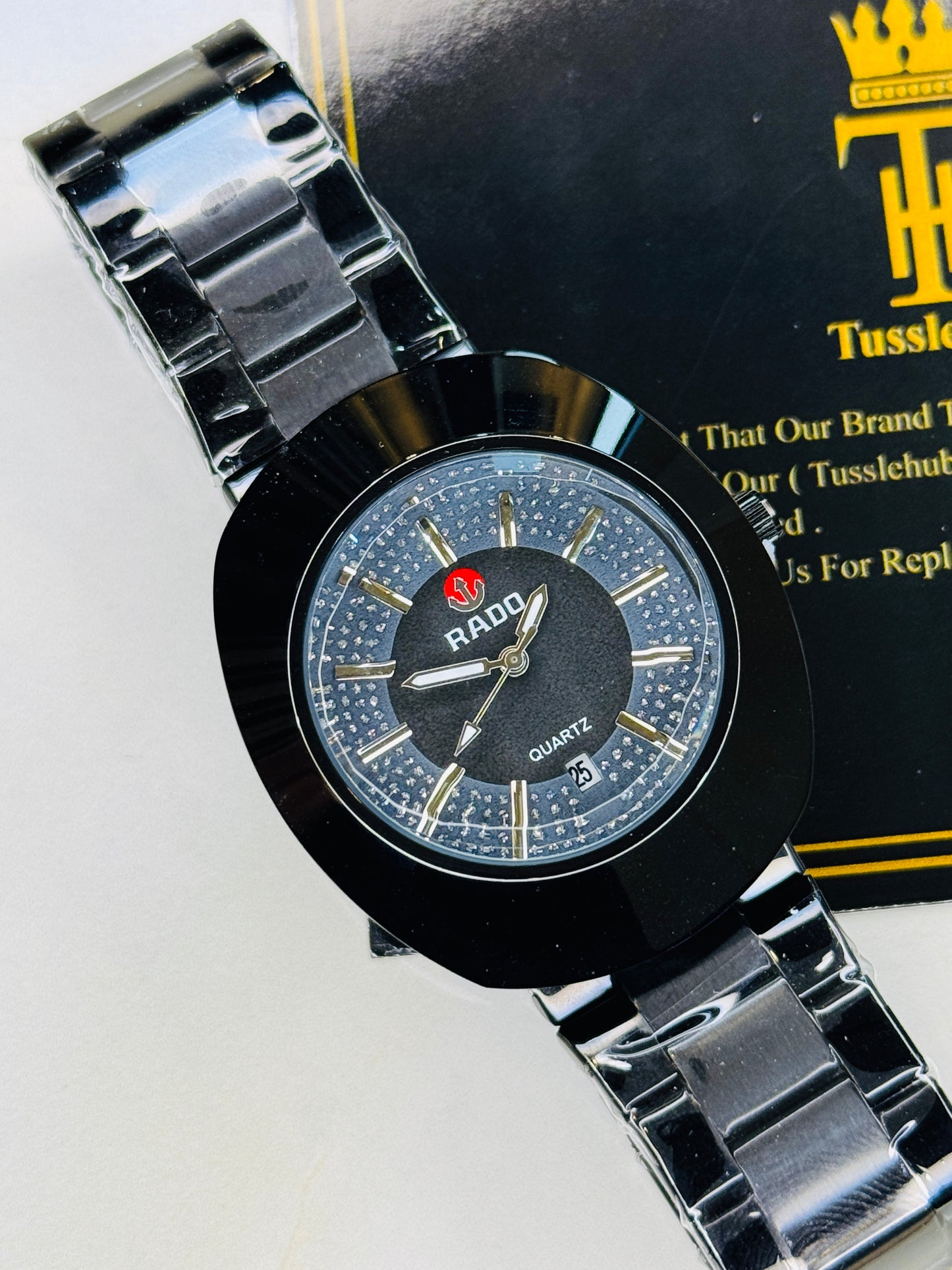 DiaStar Black Rado Quartz Watch