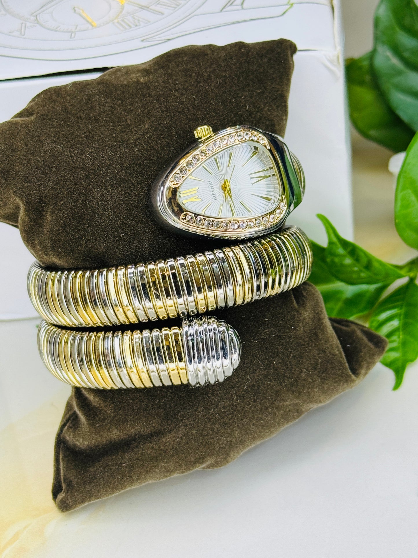 Two Tone Serpentine Watch For Her