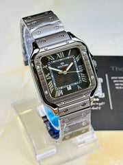 Matte All Black Santos Dial Watch