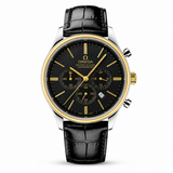 Master Co Axial Black Strapped Chronograph Dial Watch