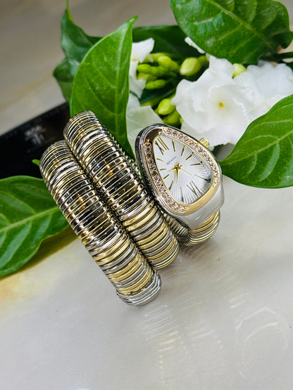 Two Tone Serpentine Watch For Her