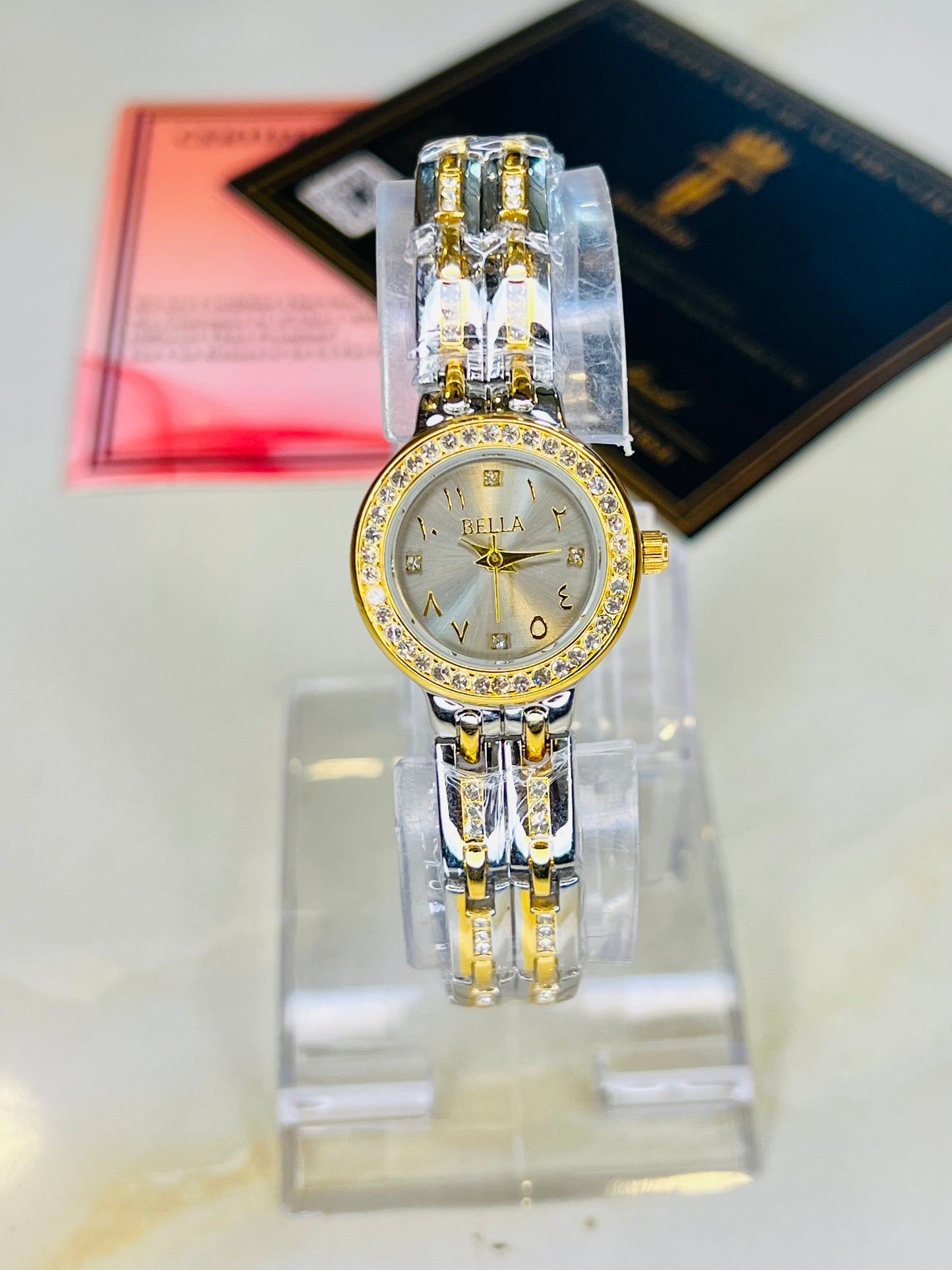 Bella Two Tone Diamond Dial Watch For Her