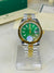 Date Just Two Tone Emerald Green Dial  Master Clone Watch