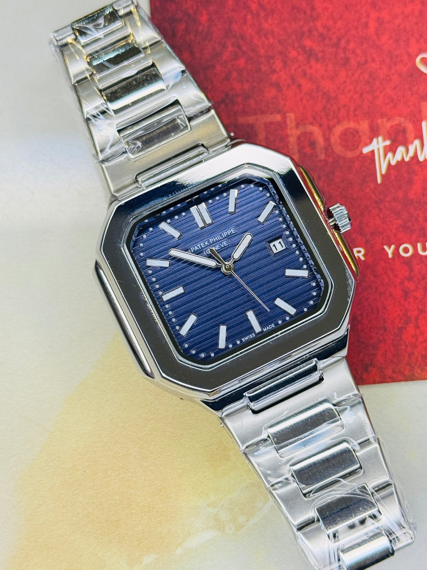 Old Money Patek Square Watch