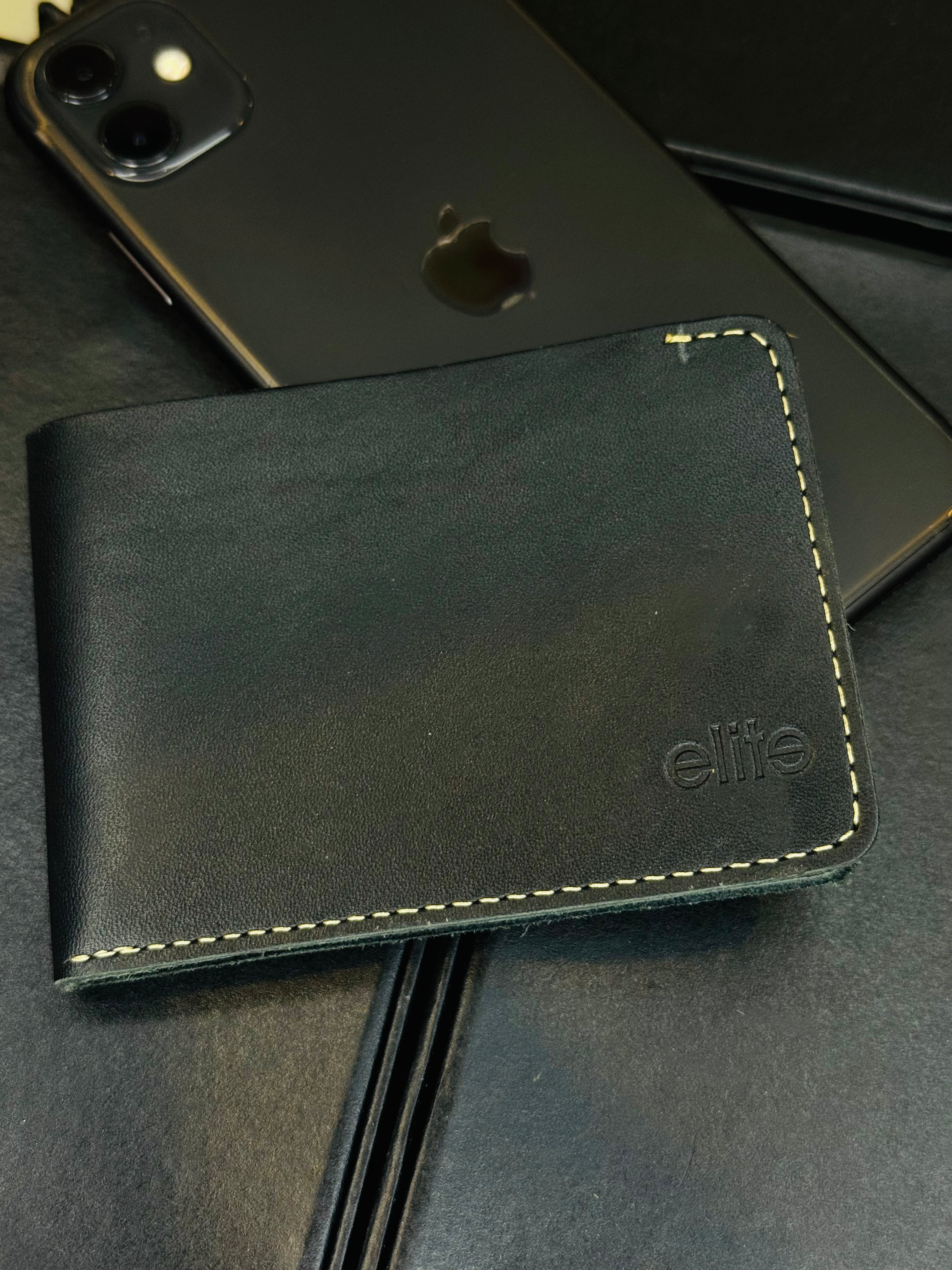 Black Cow Leather Elite Wallet