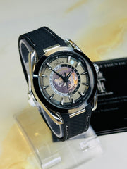 Black Silver Aqua Terra Omega Watch