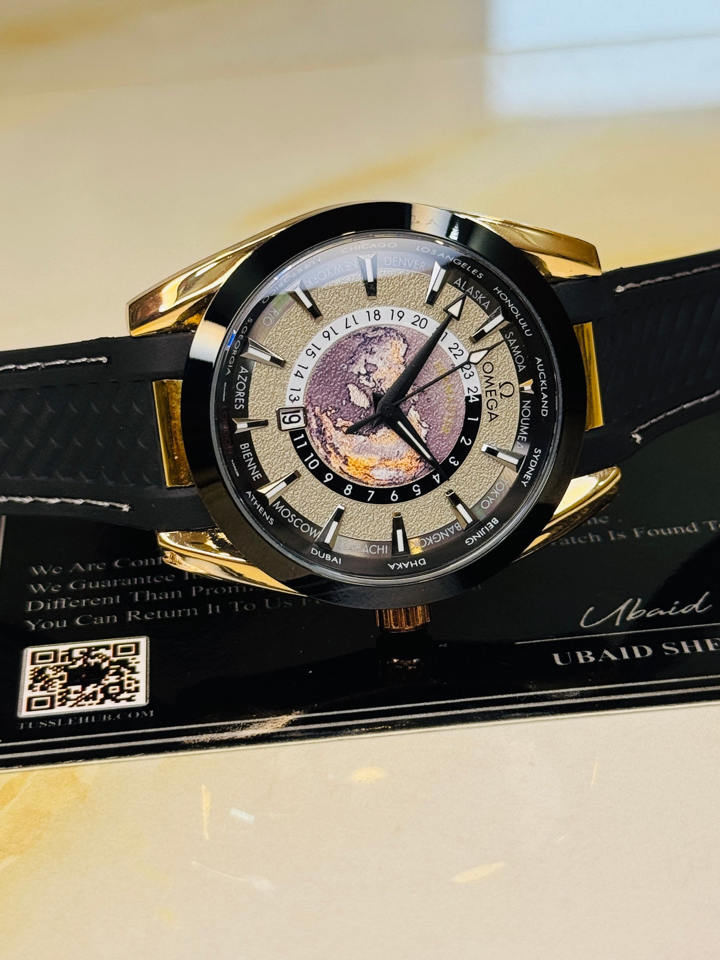 Black Copper Aqua Terra Omega Watch