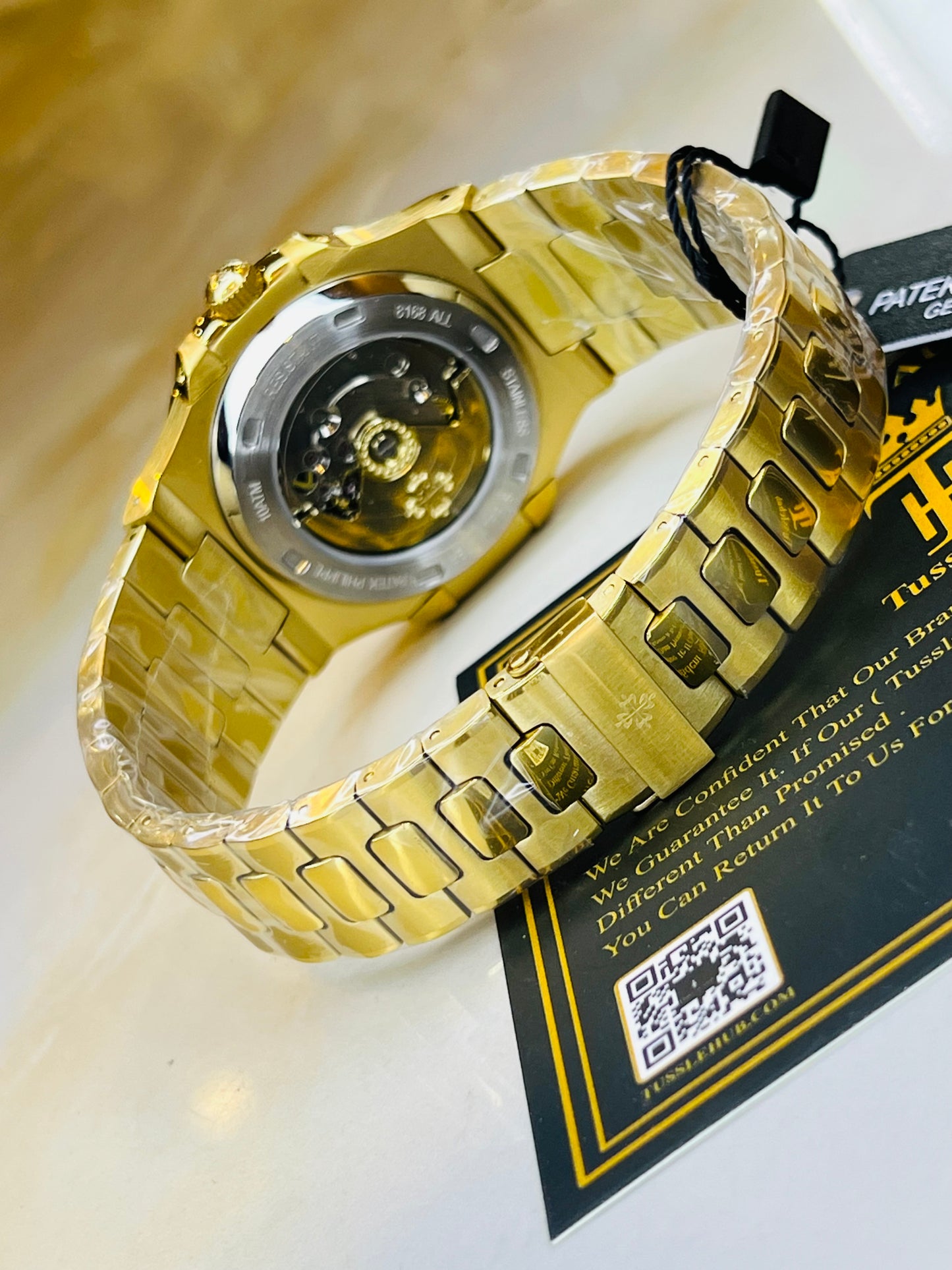 Gold Amazon Green Automatic Nautilus Super Clone Watch