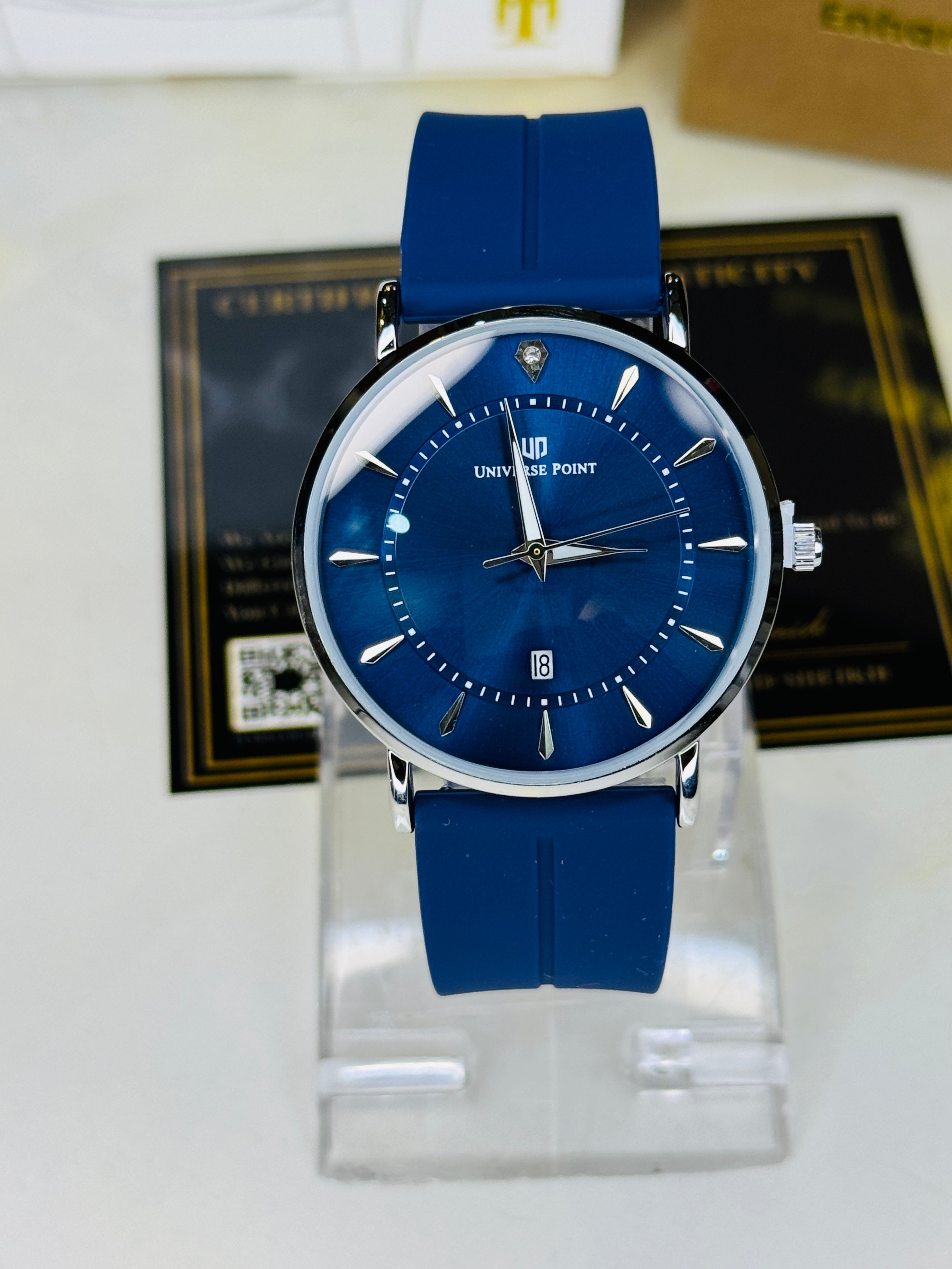 Aqua Blue Slim Balloon Universe Point Watch