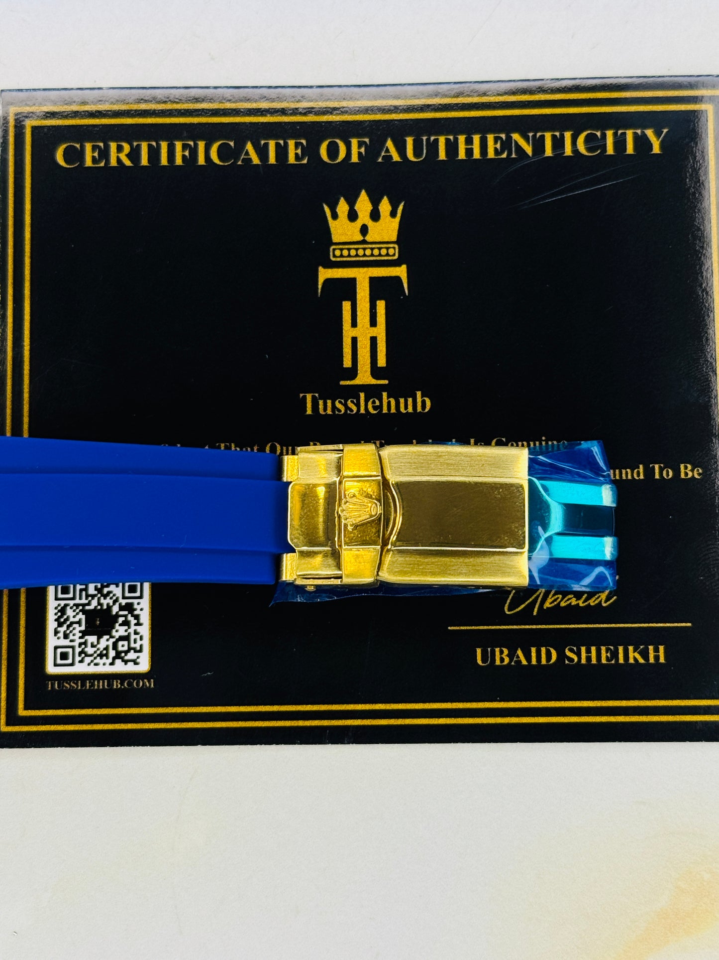 Gold Blue Yatchmaster Watch