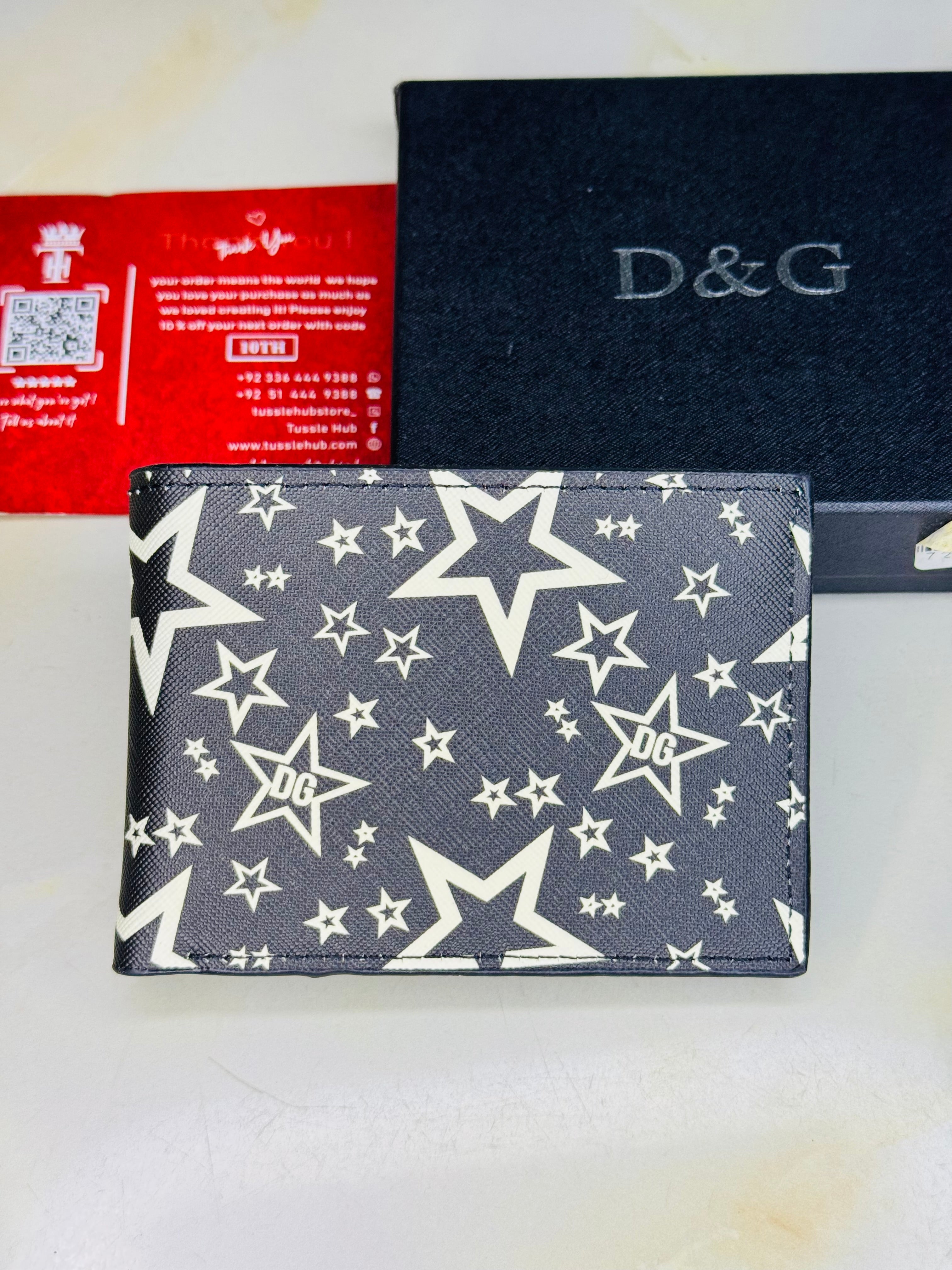 D&G Star Black Wallet