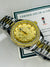Two Tone Gold Zircon Dragon Dial Premium Watch