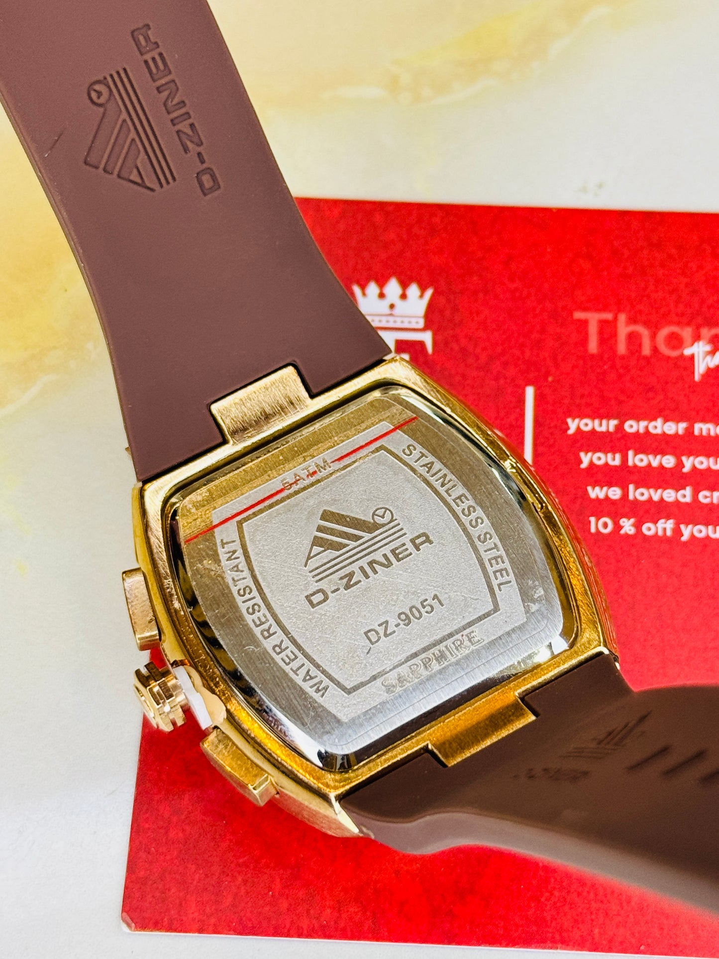 D-Ziner RM Brown Copper Chronograph Watch