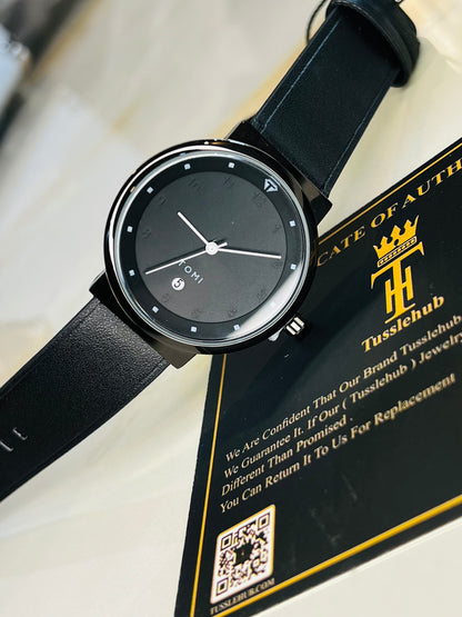Tomi All Black Elegance Dial Watch