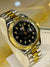 Premium Day Date Two Tone Black Dial Watch