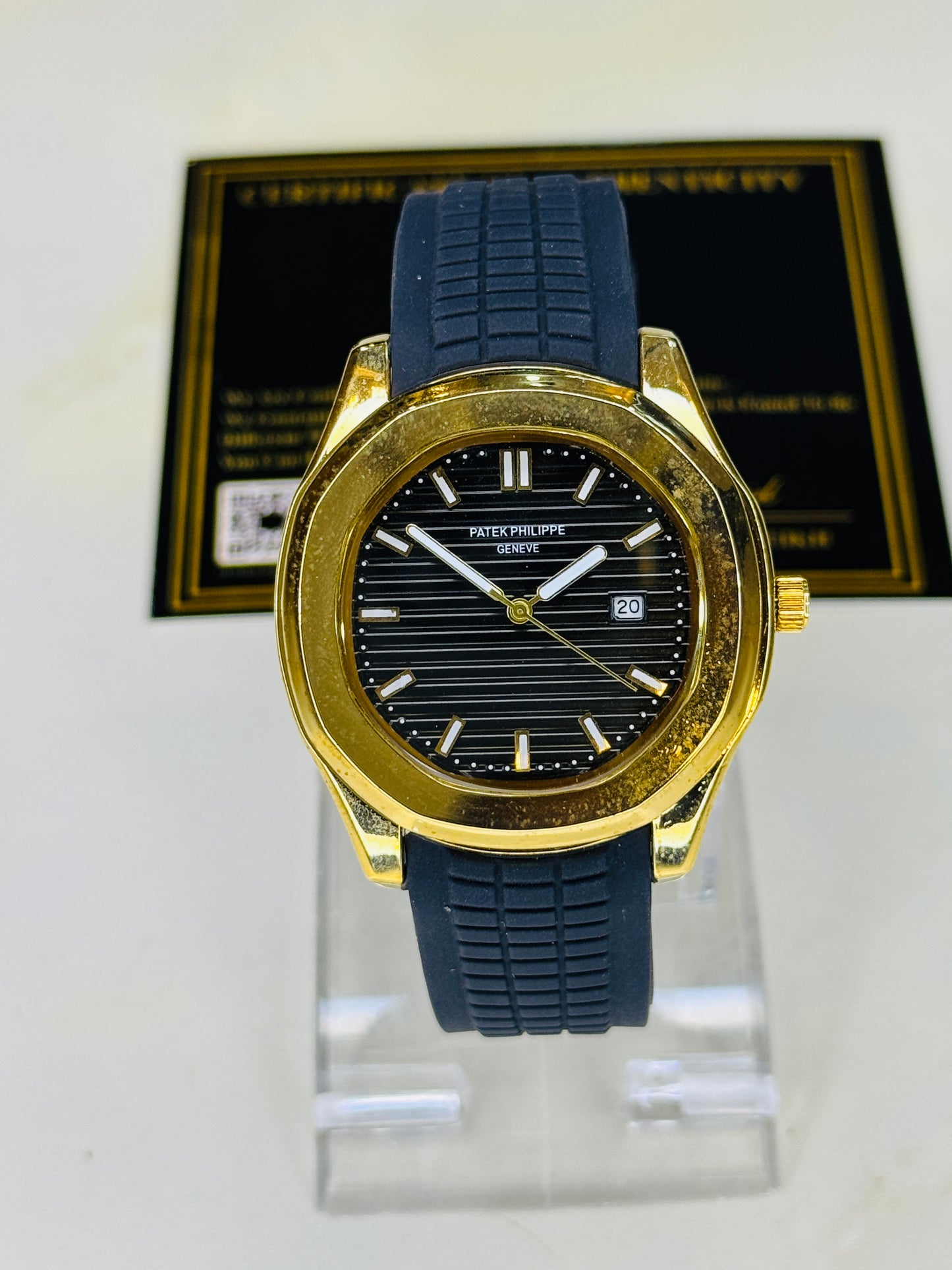 Black Gold Black Aquanaut Watch