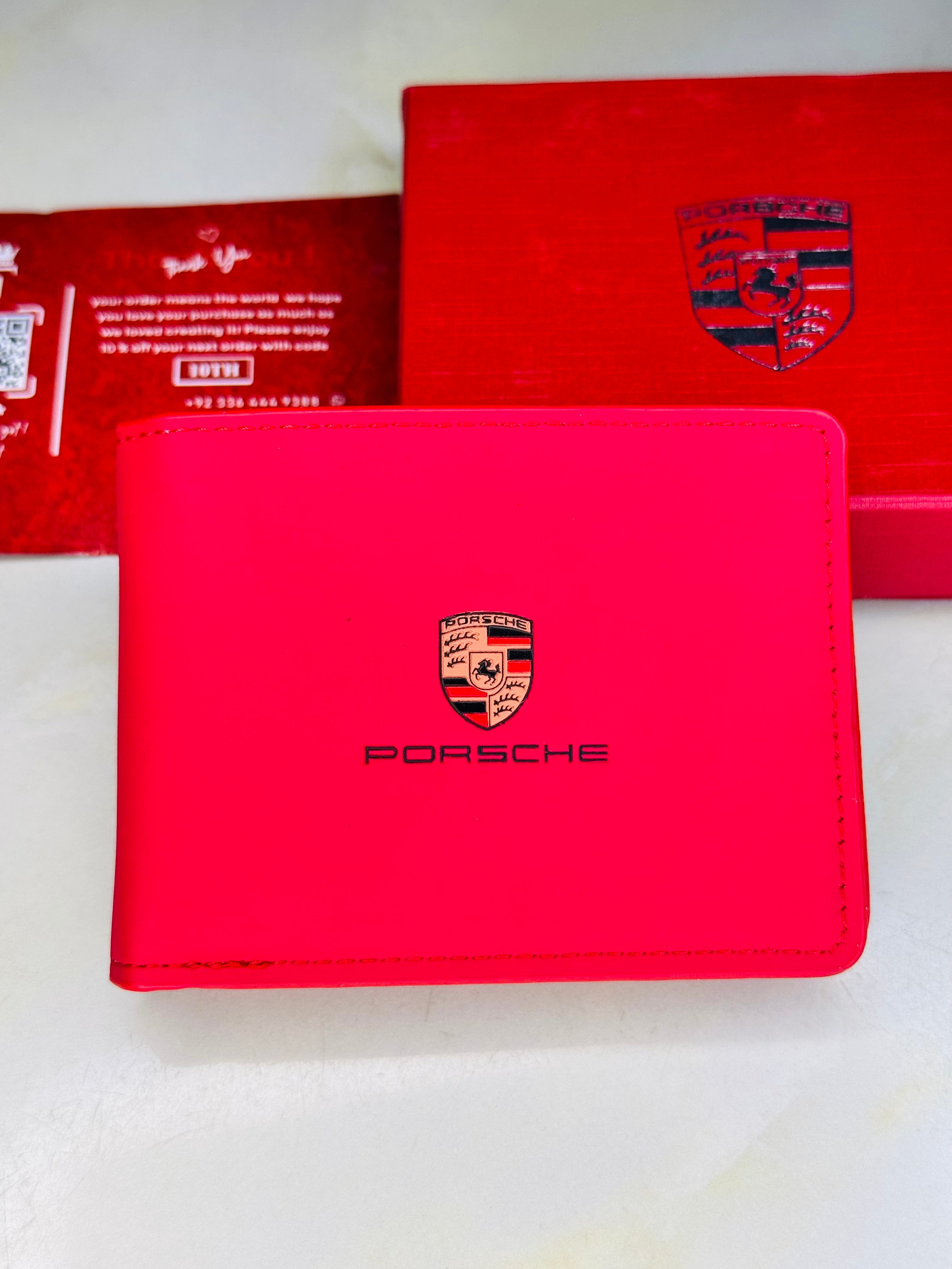Porsche Red Wallet