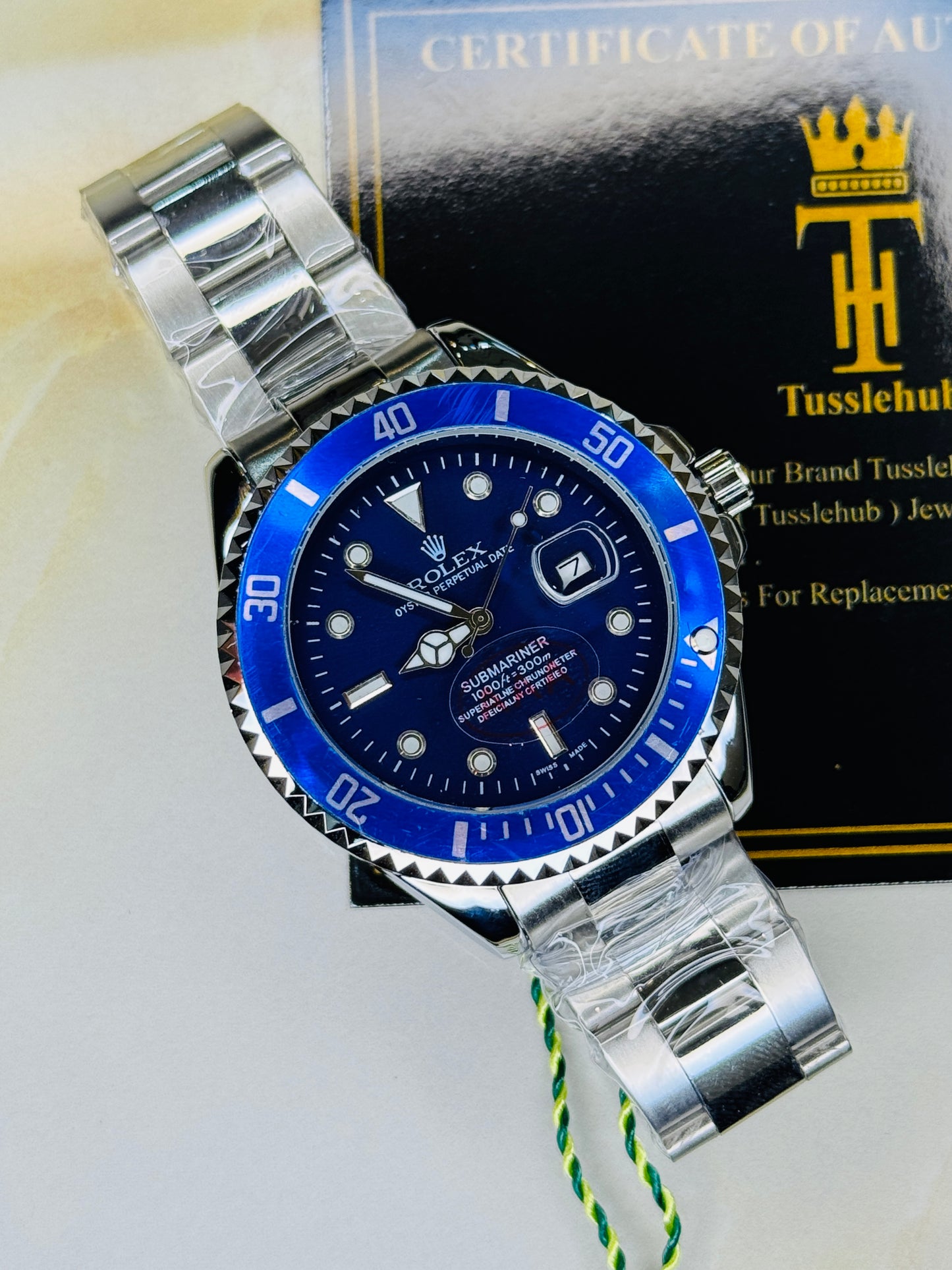 Submariner Date Sapphire Dial Silver Watch