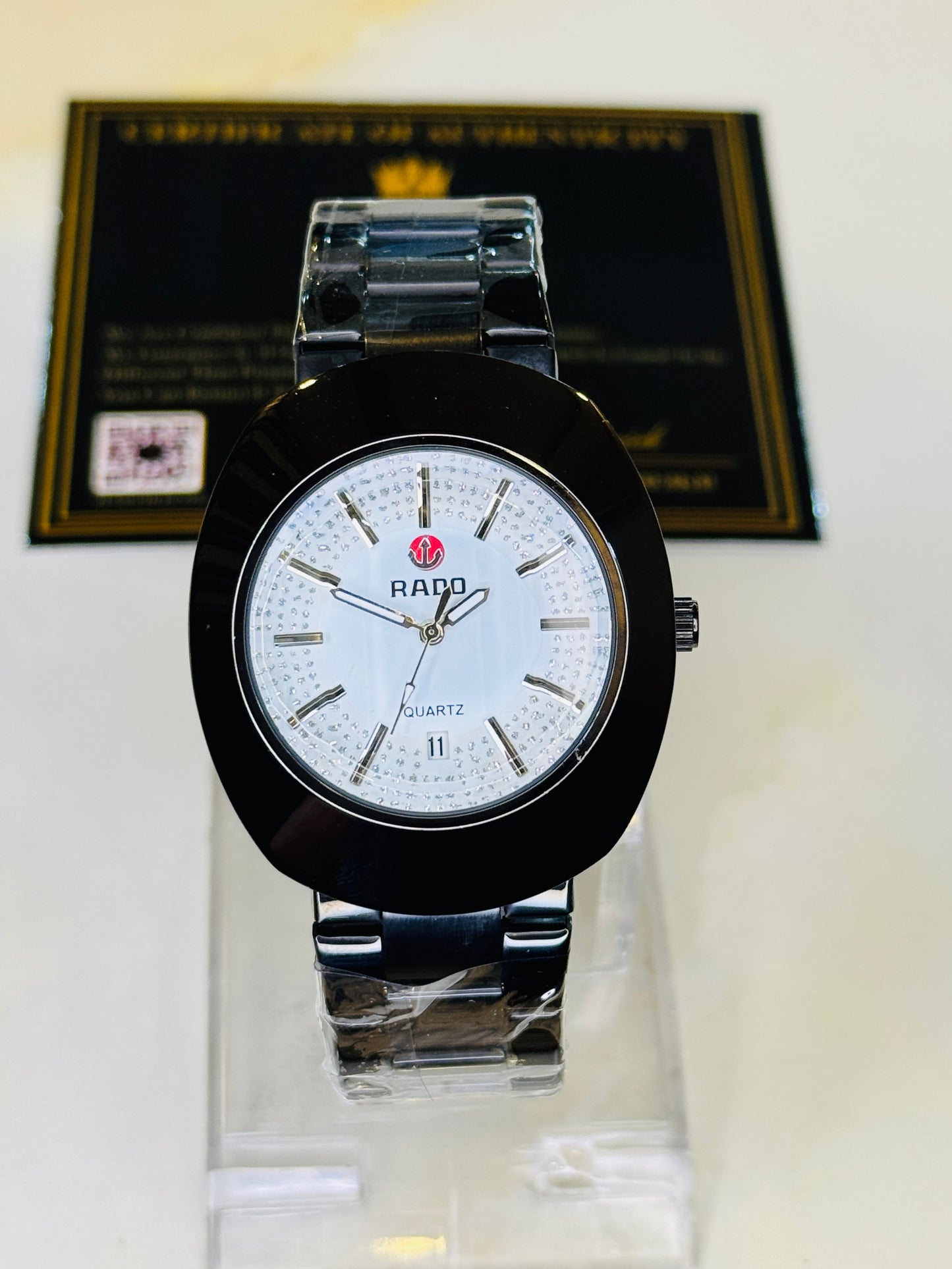 DiaStar Black Rado Quartz Watch