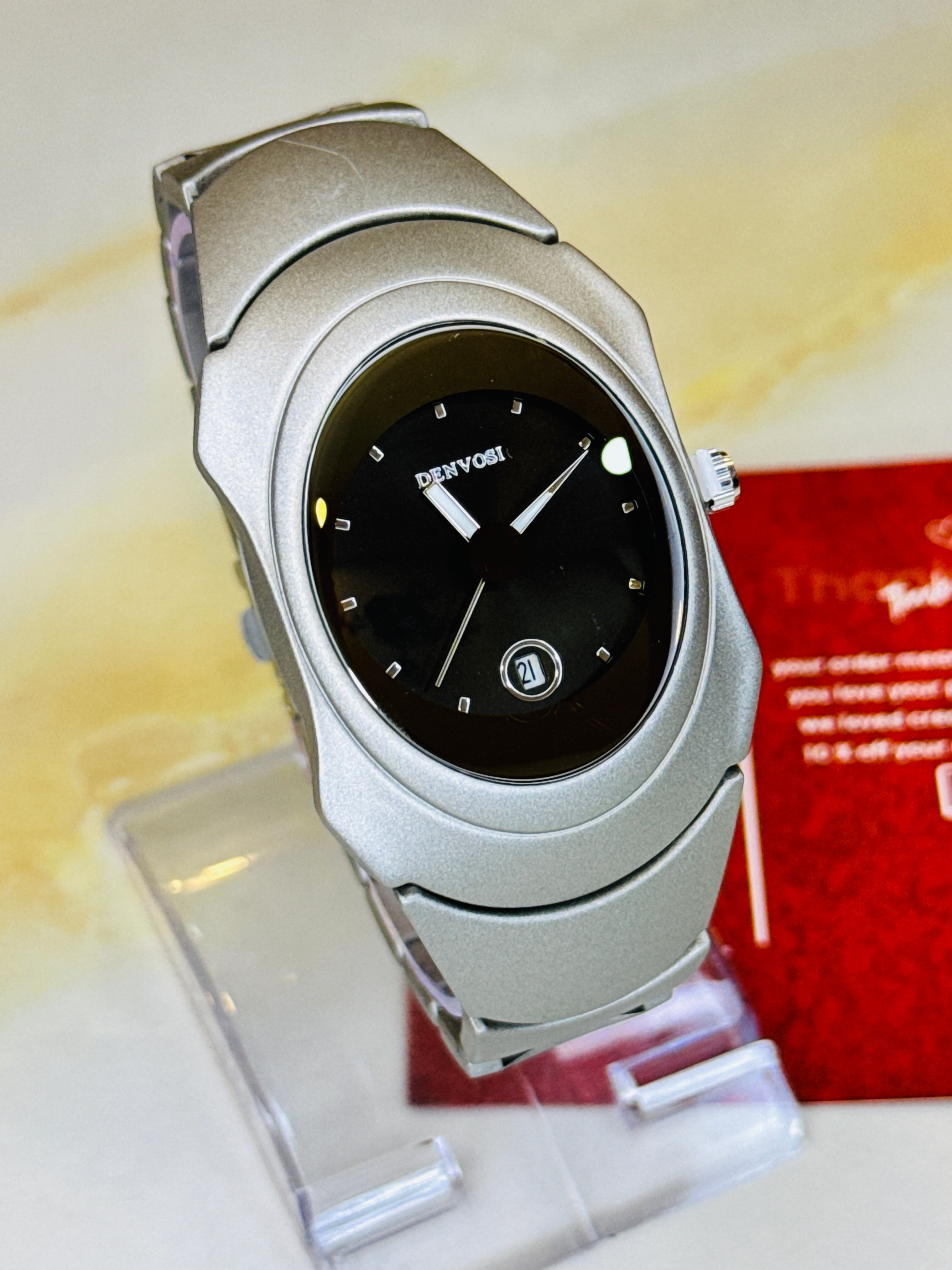 Silver Black Matrix Watch