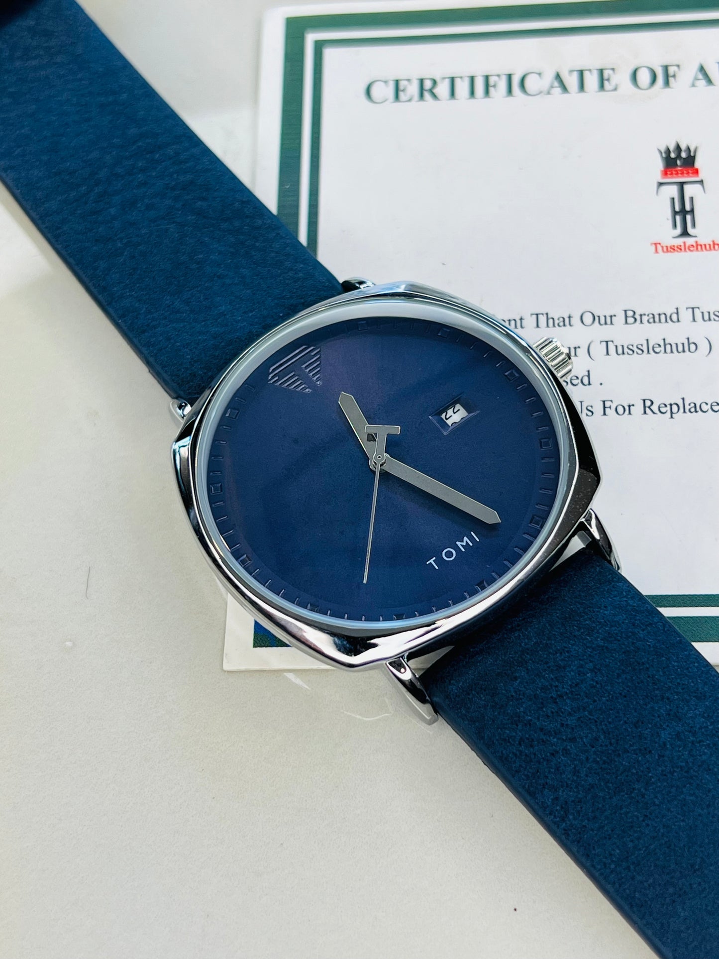 Tomi All Blue Sleek Dial Watch
