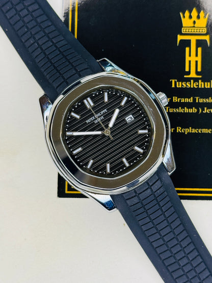Black Silver Black Aquanaut Watch