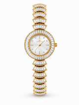 The Baguette Cascade – Art Deco Crystal Statement Watch