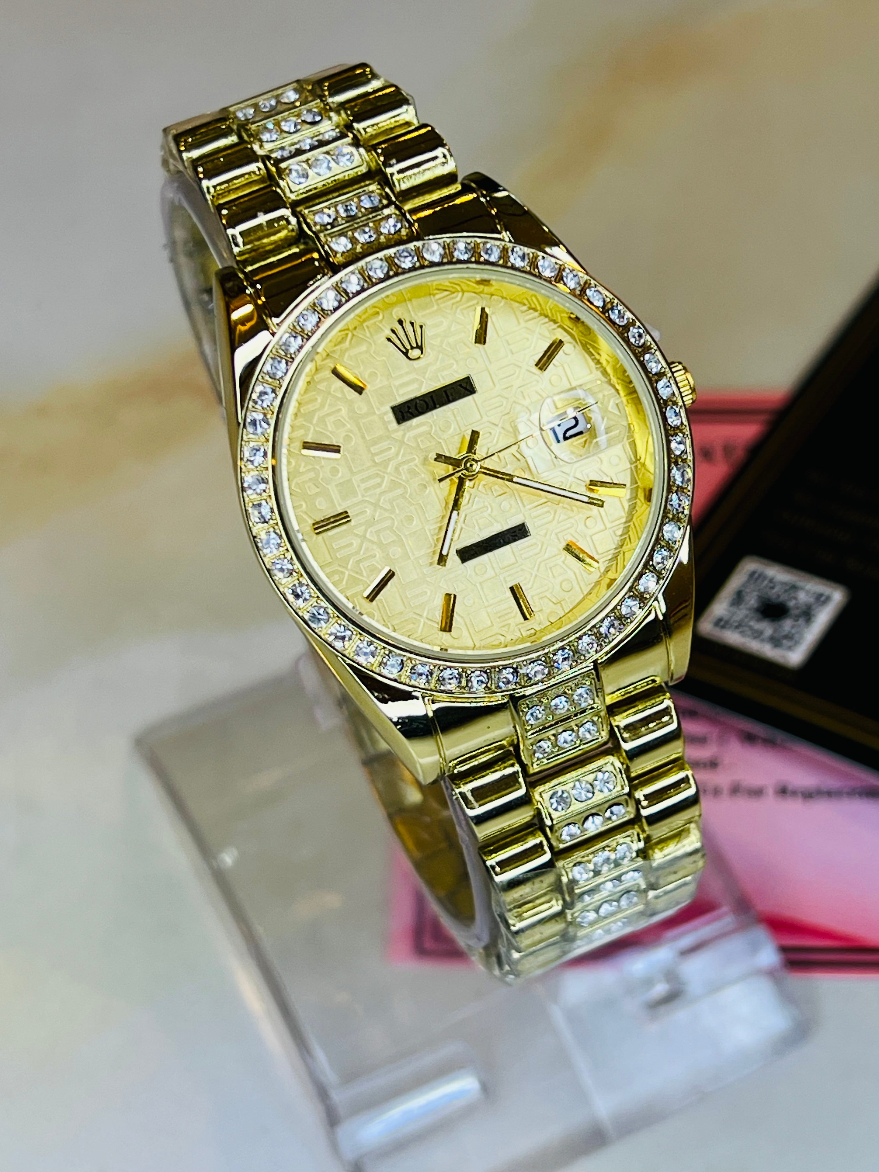 All Gold Plain Dial Rolex For Her