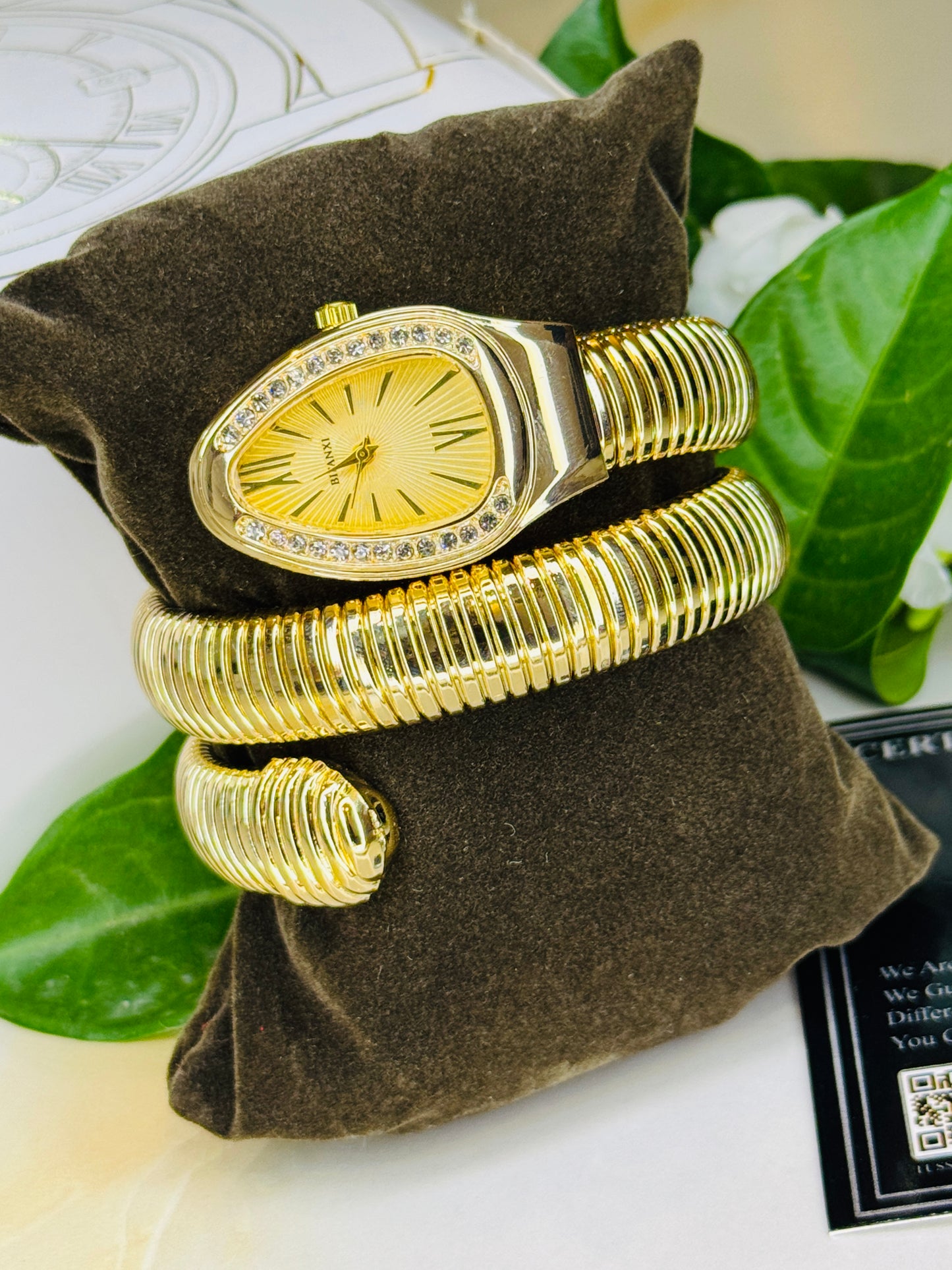 All Gold Serpentine Watch For Her