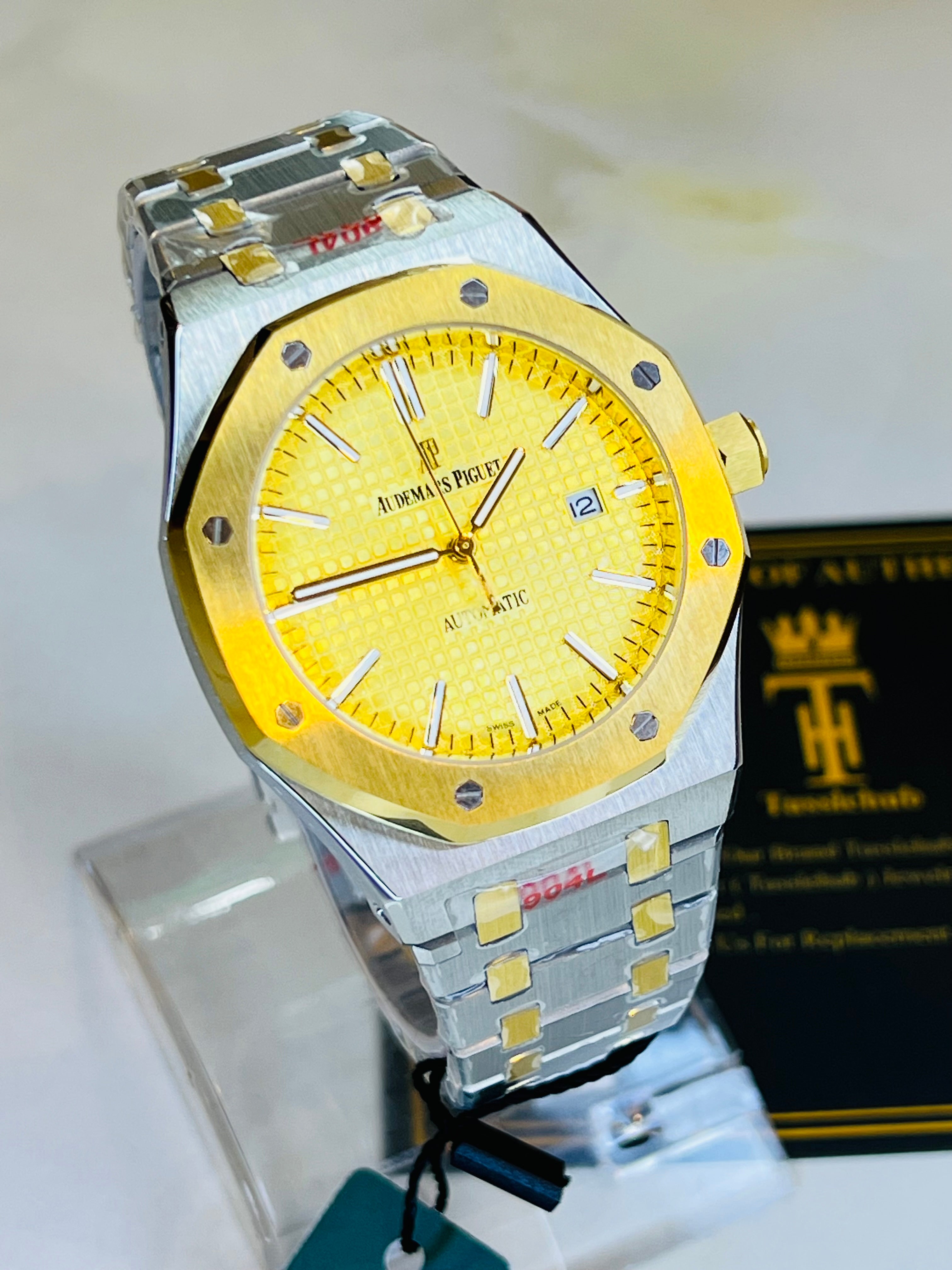 AP Two Tone Automatic Gold Dial Super Clone Watch