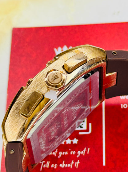 D-Ziner RM Brown Copper Chronograph Watch