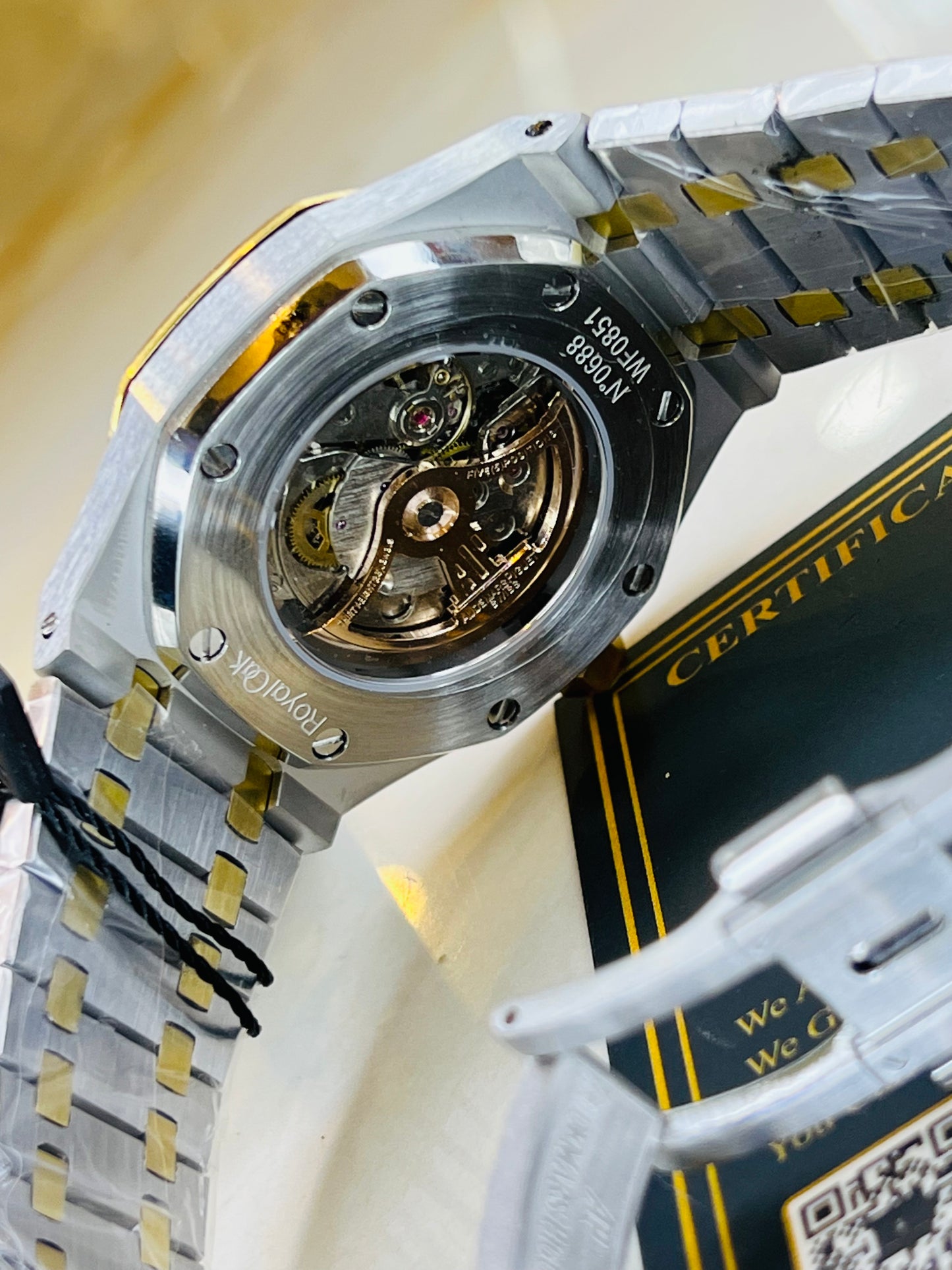 AP Two Tone Automatic Blue Dial Super Clone Watch