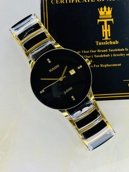 Black Two Tone Jubile Rado Watch