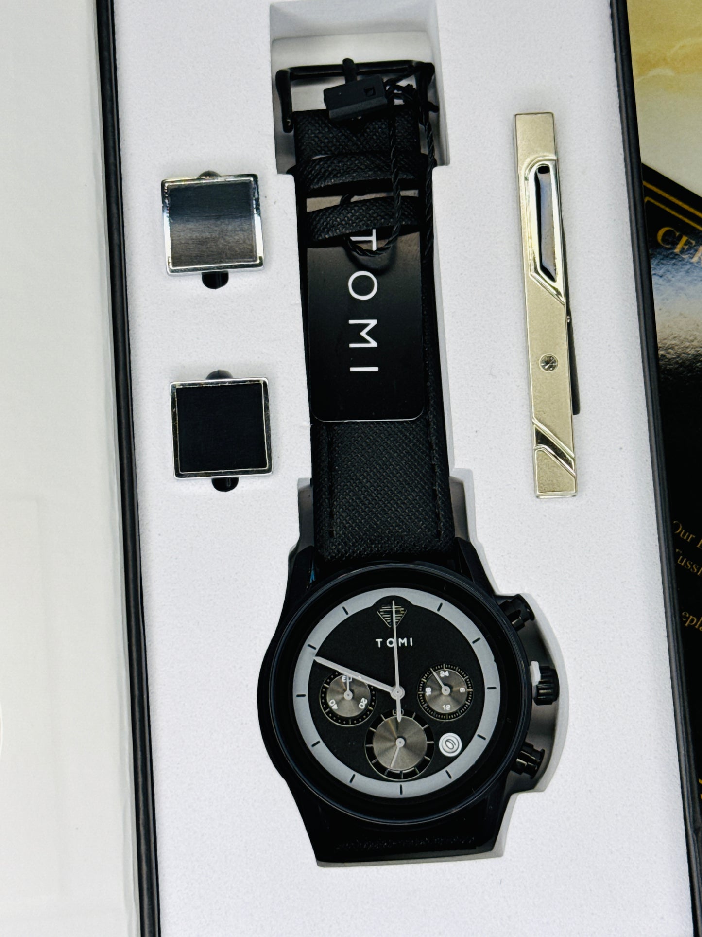 Tomi S6B All Black Gift Set Watch
