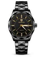 Two Tone Binbond Silver Prism Dial Watch