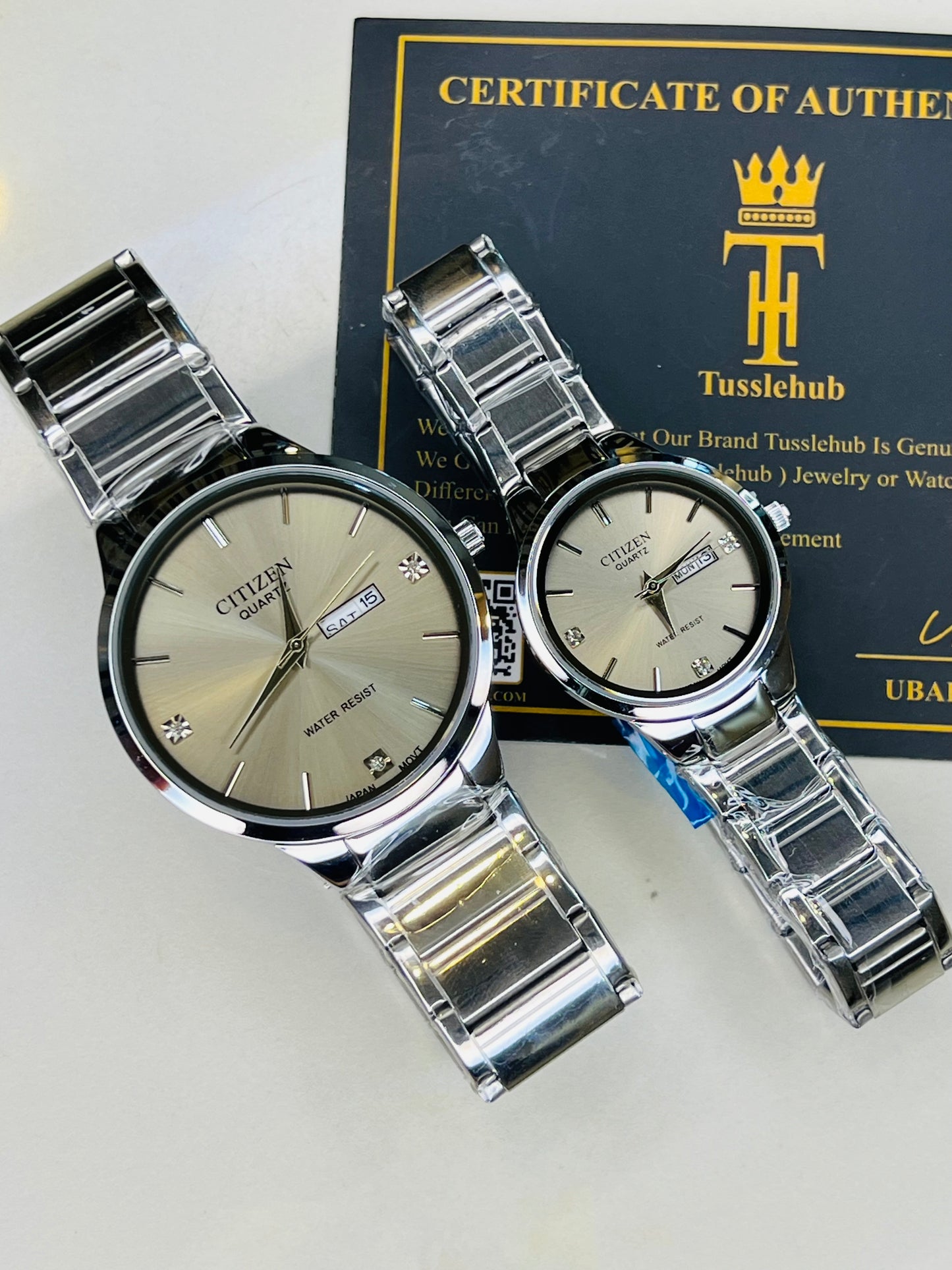 Silver Grey Axiom Couple Watch