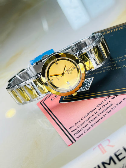 Timely Silver Gold Watch For Her