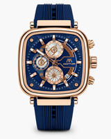 Blue Apex Square Racing Chronograph Watch
