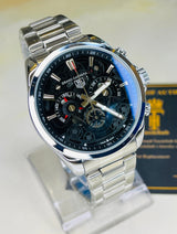 Silver Blue Grand Carrera Chain Strap Chronographs  Watch