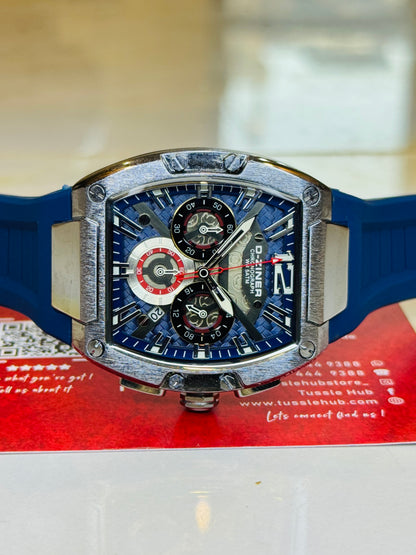 D-Ziner RM Blue Silver Chronograph Watch