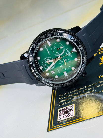 Black Emerald Tissot Sea Star Chronograph Watch