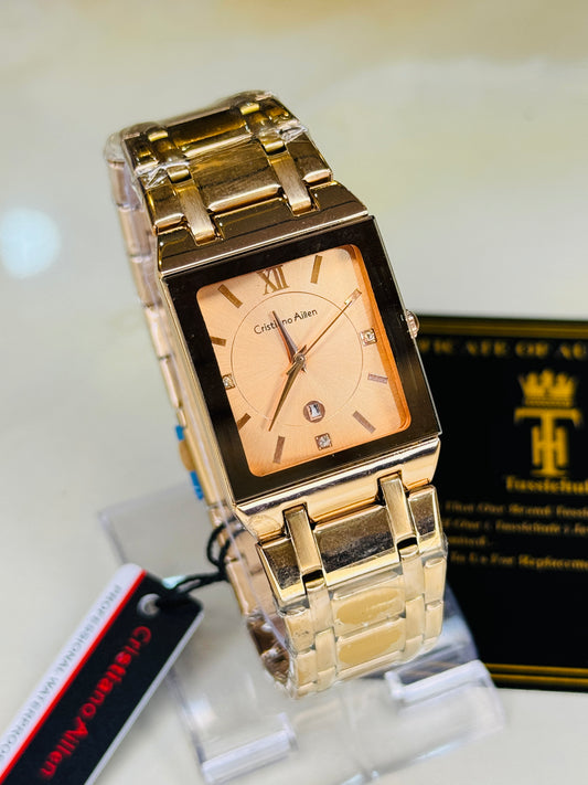 Cristiano Aillen Rose Gold Square Watch