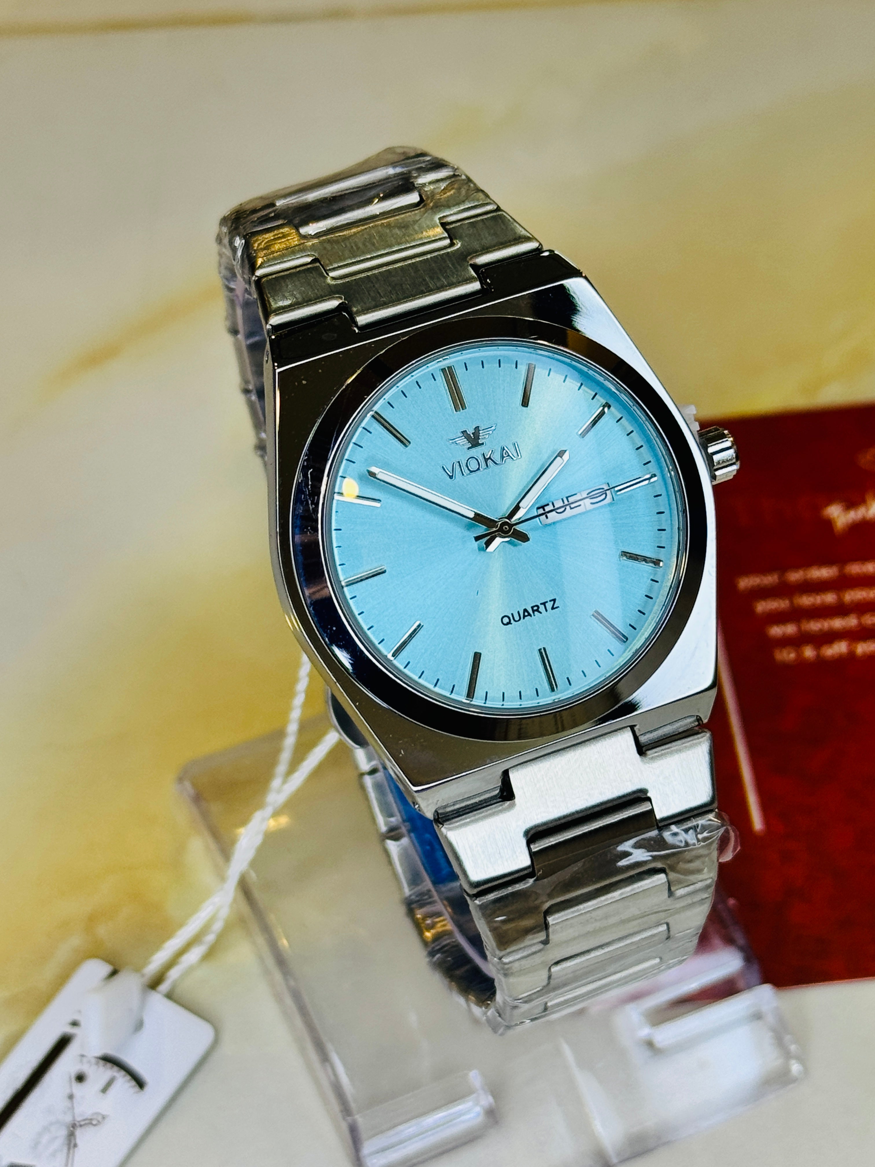 Silver ice Blue Viokai Prx Watch