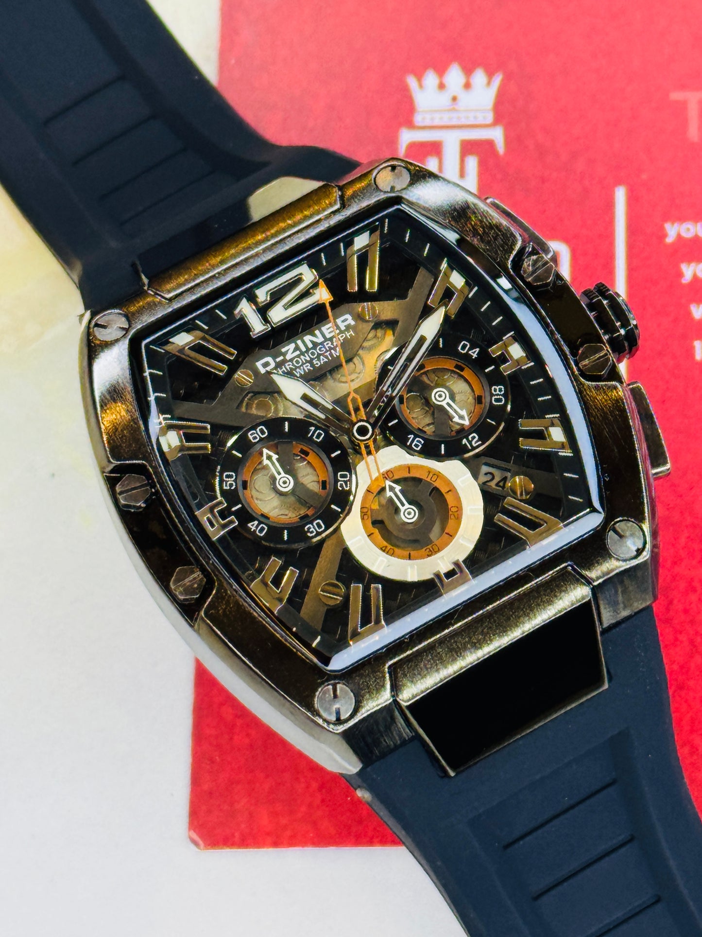 D-Ziner RM All Black Chronograph Watch