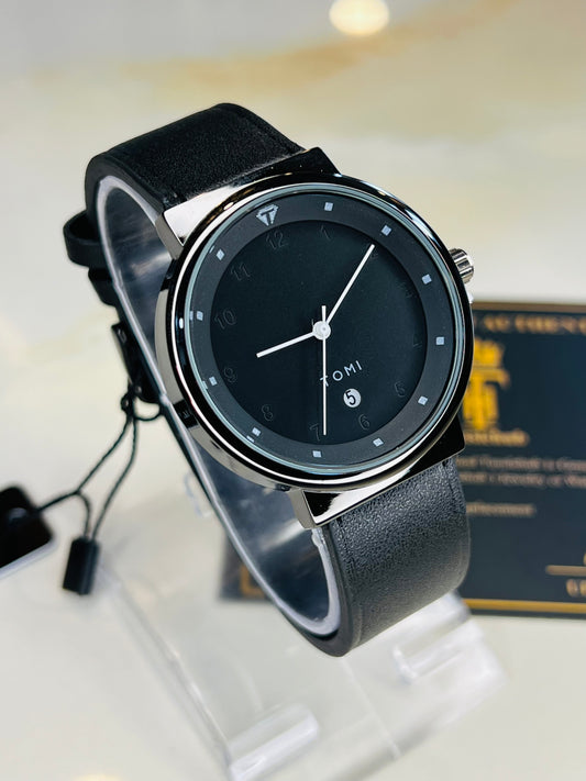 Tomi All Black Elegance Dial Watch